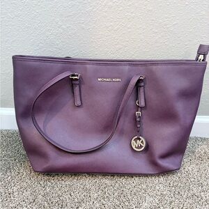 Michael Kors Purple Tote Bag